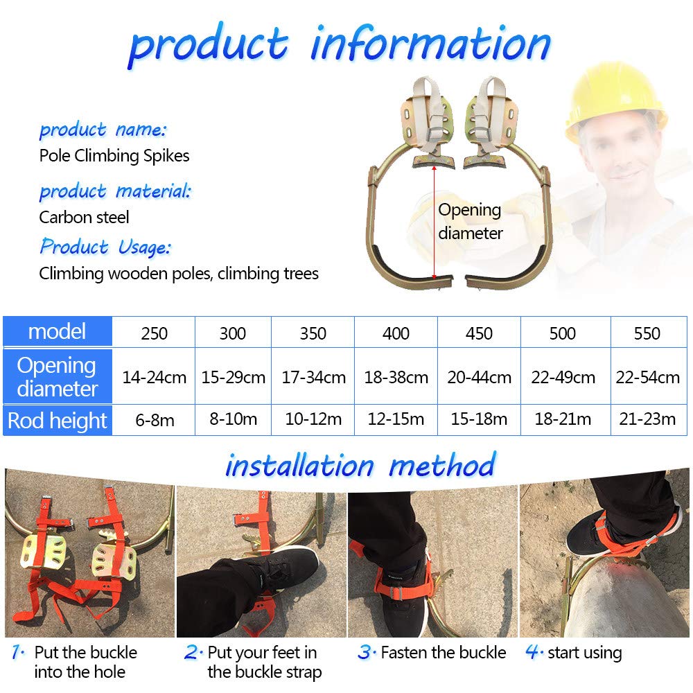 Amazon.co.jp: 木登りツール、シートベルト付きプロフェッショナル木